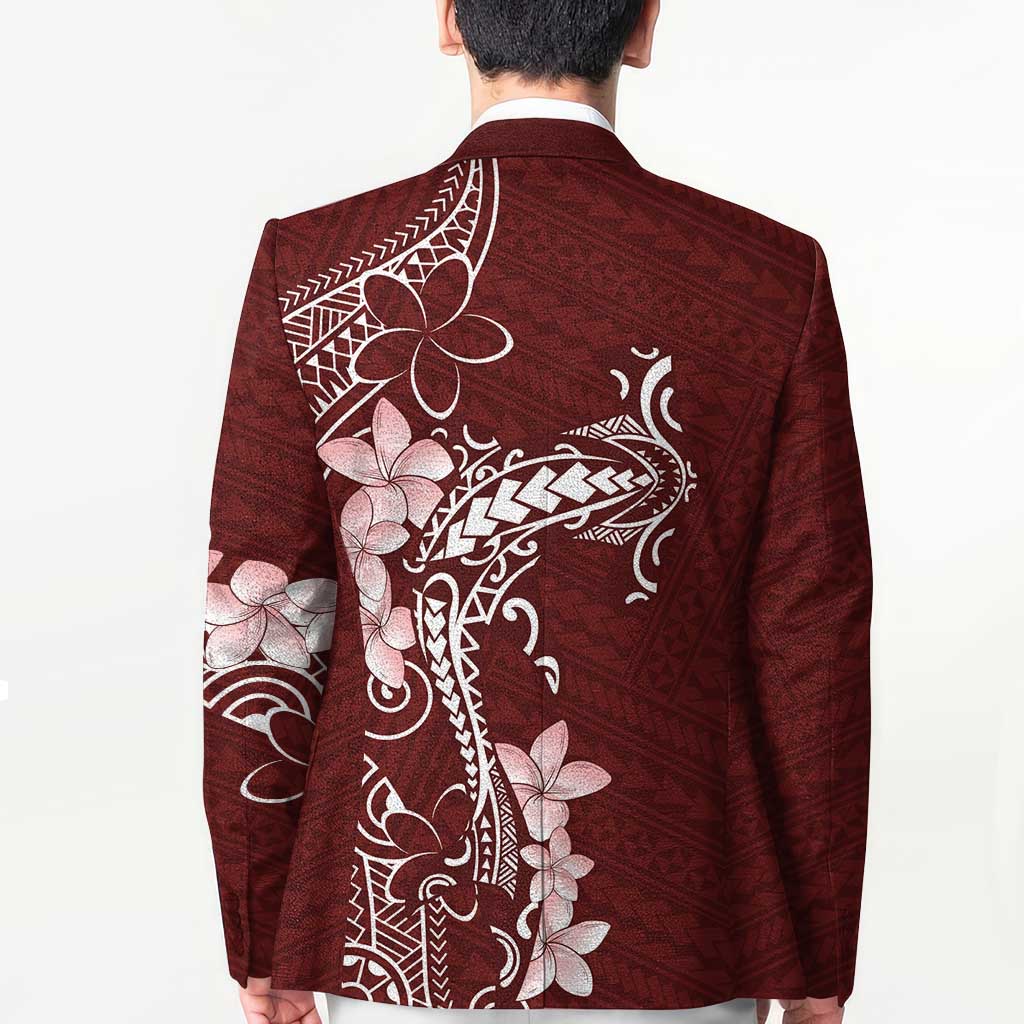 Oxblood Hawaii Blazer Hammerhead Shark Tattoo Curve Polynesian LT14 - Polynesian Pride