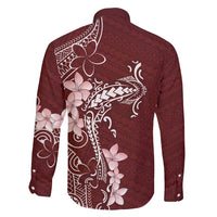 Oxblood Hawaii Family Matching Mermaid Dress and Hawaiian Shirt Hammerhead Shark Tattoo Curve Polynesian LT14 - Polynesian Pride