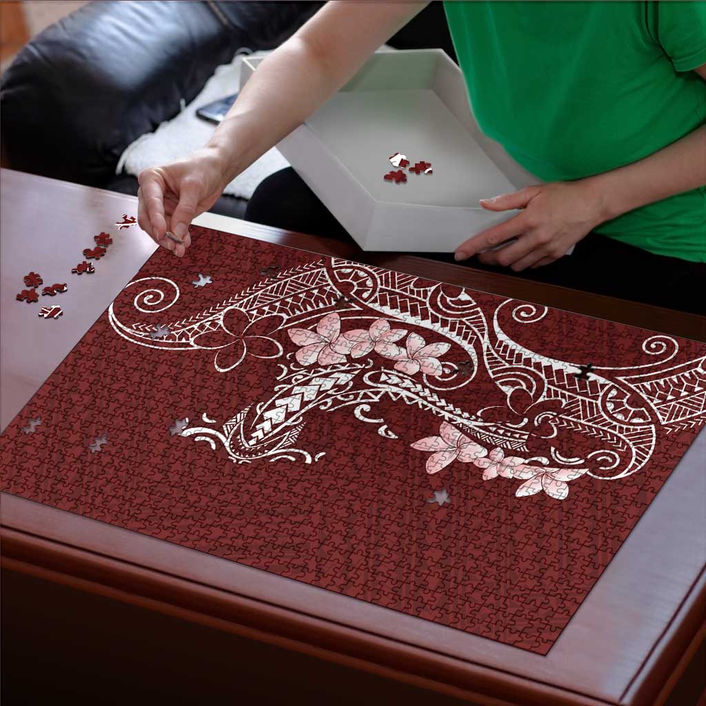 Oxblood Hawaii Puzzle Hammerhead Shark Tattoo Curve Polynesian LT14 - Polynesian Pride