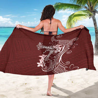 Oxblood Hawaii Sarong Hammerhead Shark Tattoo Curve Polynesian LT14 - Polynesian Pride