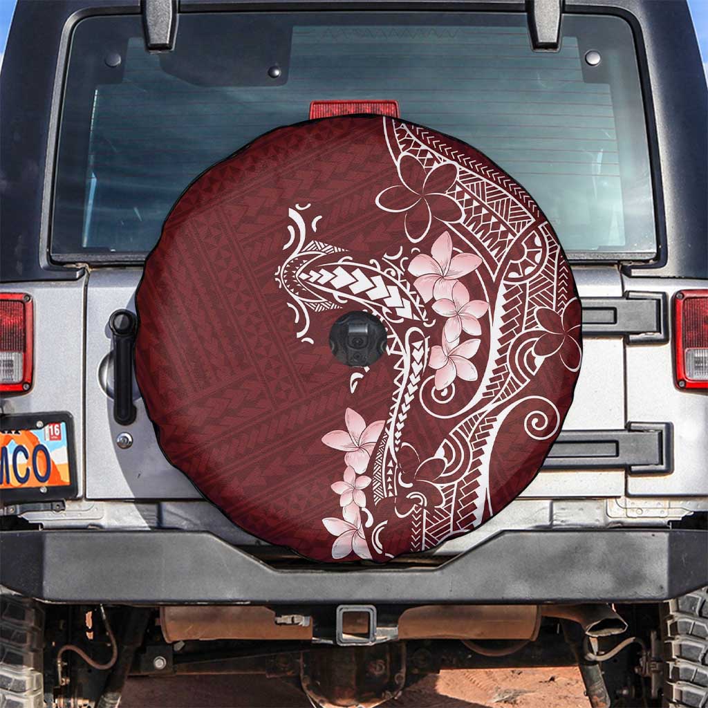 Oxblood Hawaii Spare Tire Cover Hammerhead Shark Tattoo Curve Polynesian LT14 Oxblood - Polynesian Pride