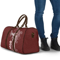 Oxblood Hawaii Travel Bag Hammerhead Shark Tattoo Curve Polynesian - Polynesian Pride