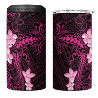 Pink Hawaii 4 in 1 Can Cooler Tumbler Hammerhead Shark Tattoo Curve Polynesian LT14 One Size: 16 oz Pink - Polynesian Pride