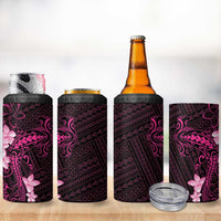 Pink Hawaii 4 in 1 Can Cooler Tumbler Hammerhead Shark Tattoo Curve Polynesian LT14 - Polynesian Pride