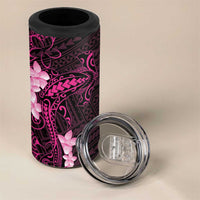 Pink Hawaii 4 in 1 Can Cooler Tumbler Hammerhead Shark Tattoo Curve Polynesian LT14 - Polynesian Pride