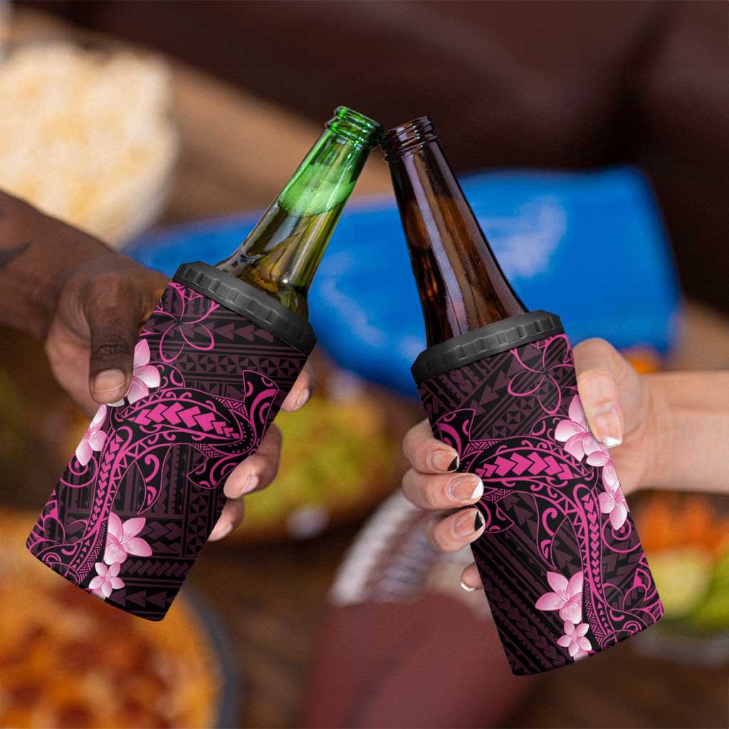 Pink Hawaii 4 in 1 Can Cooler Tumbler Hammerhead Shark Tattoo Curve Polynesian LT14 - Polynesian Pride