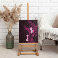 Pink Hawaii Canvas Wall Art Hammerhead Shark Tattoo Curve Polynesian - Polynesian Pride
