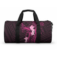 Pink Hawaii Duffle Bag Hammerhead Shark Tattoo Curve Polynesian