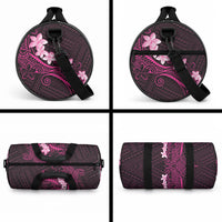 Pink Hawaii Duffle Bag Hammerhead Shark Tattoo Curve Polynesian