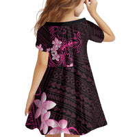 Pink Hawaii Family Matching Off Shoulder Short Dress and Hawaiian Shirt Hammerhead Shark Tattoo Curve Polynesian LT14 - Polynesian Pride