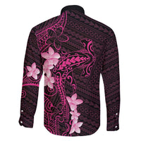 Pink Hawaii Family Matching Puletasi and Hawaiian Shirt Hammerhead Shark Tattoo Curve Polynesian LT14 - Polynesian Pride