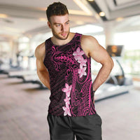 Pink Hawaii Men Tank Top Hammerhead Shark Tattoo Curve Polynesian LT14 Pink - Polynesian Pride