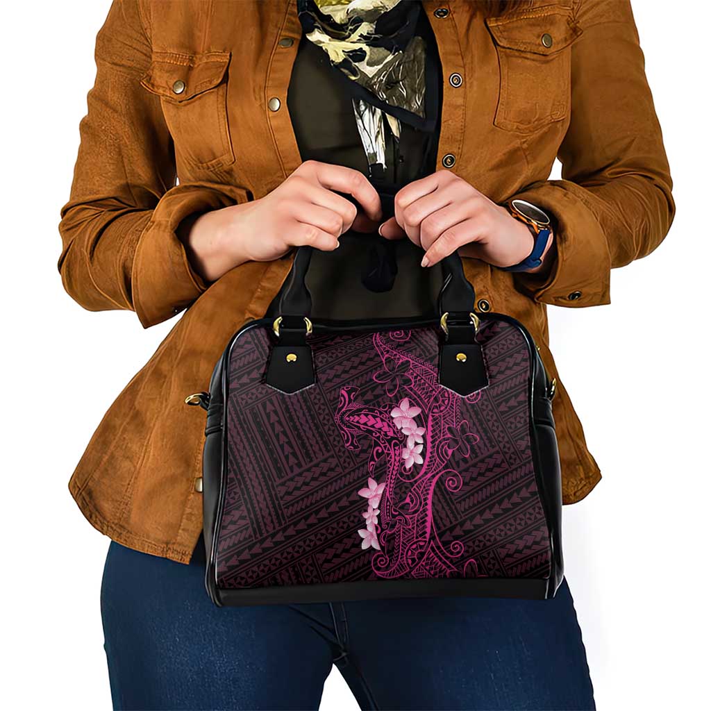 Pink Hawaii Shoulder Handbag Hammerhead Shark Tattoo Curve Polynesian LT14 - Polynesian Pride