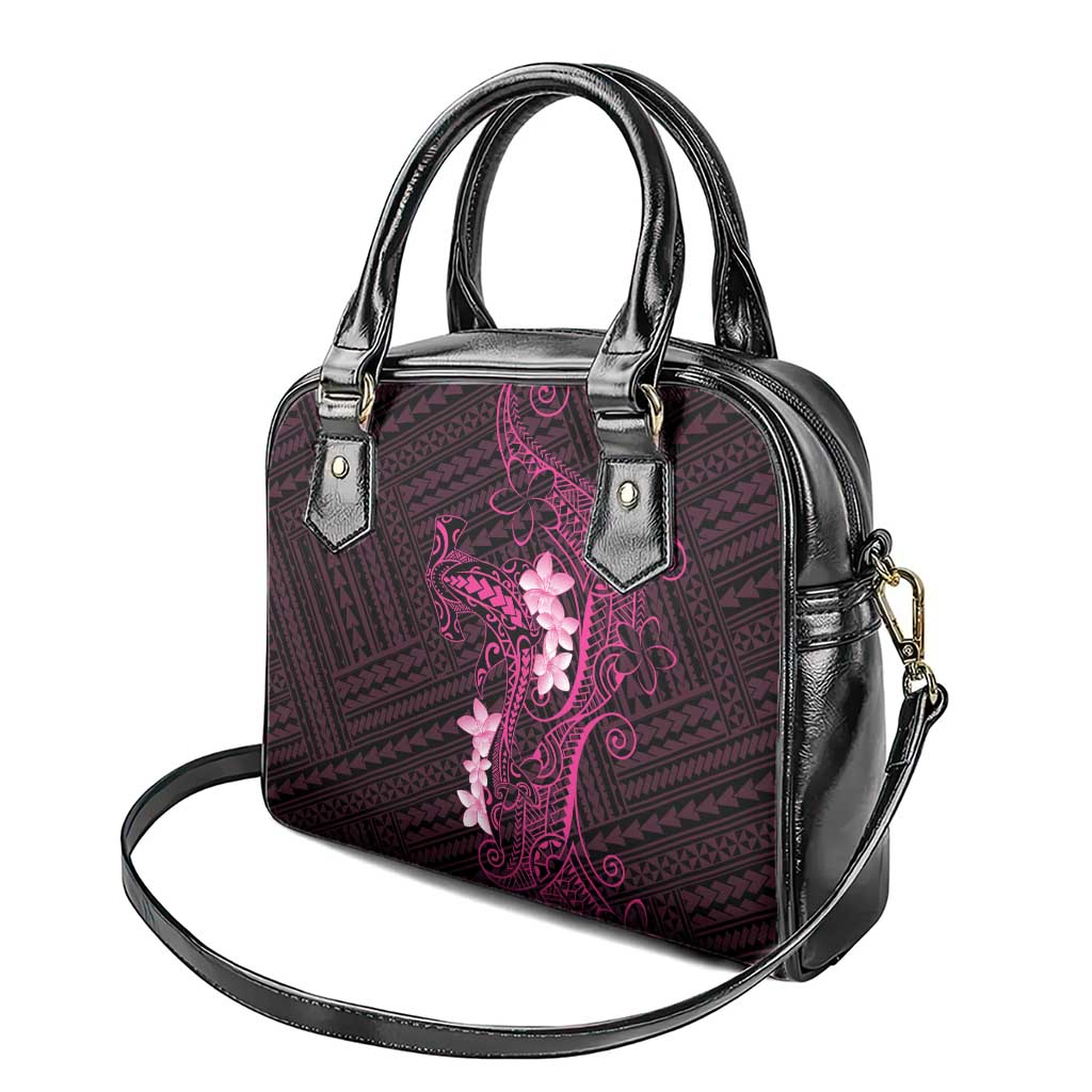 Pink Hawaii Shoulder Handbag Hammerhead Shark Tattoo Curve Polynesian LT14 - Polynesian Pride