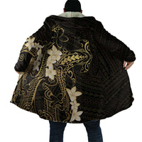 Black and Gold Hawaii Cloak Hammerhead Shark Tattoo Curve Polynesian - Polynesian Pride