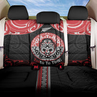 Aotearoa Toitu Te Tiriti Back Car Seat Cover Haka Tiki Honour The Treaty LT14 One Size Black - Polynesian Pride