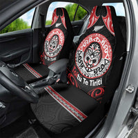 Aotearoa Toitu Te Tiriti Car Seat Cover Haka Tiki Honour The Treaty LT14 - Polynesian Pride