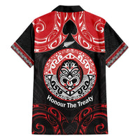 Aotearoa Toitu Te Tiriti Family Matching Off Shoulder Maxi Dress and Hawaiian Shirt Haka Tiki Honour The Treaty LT14 - Polynesian Pride