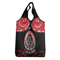 Aotearoa Toitu Te Tiriti Grocery Bag Haka Tiki Honour The Treaty LT14 - Polynesian Pride
