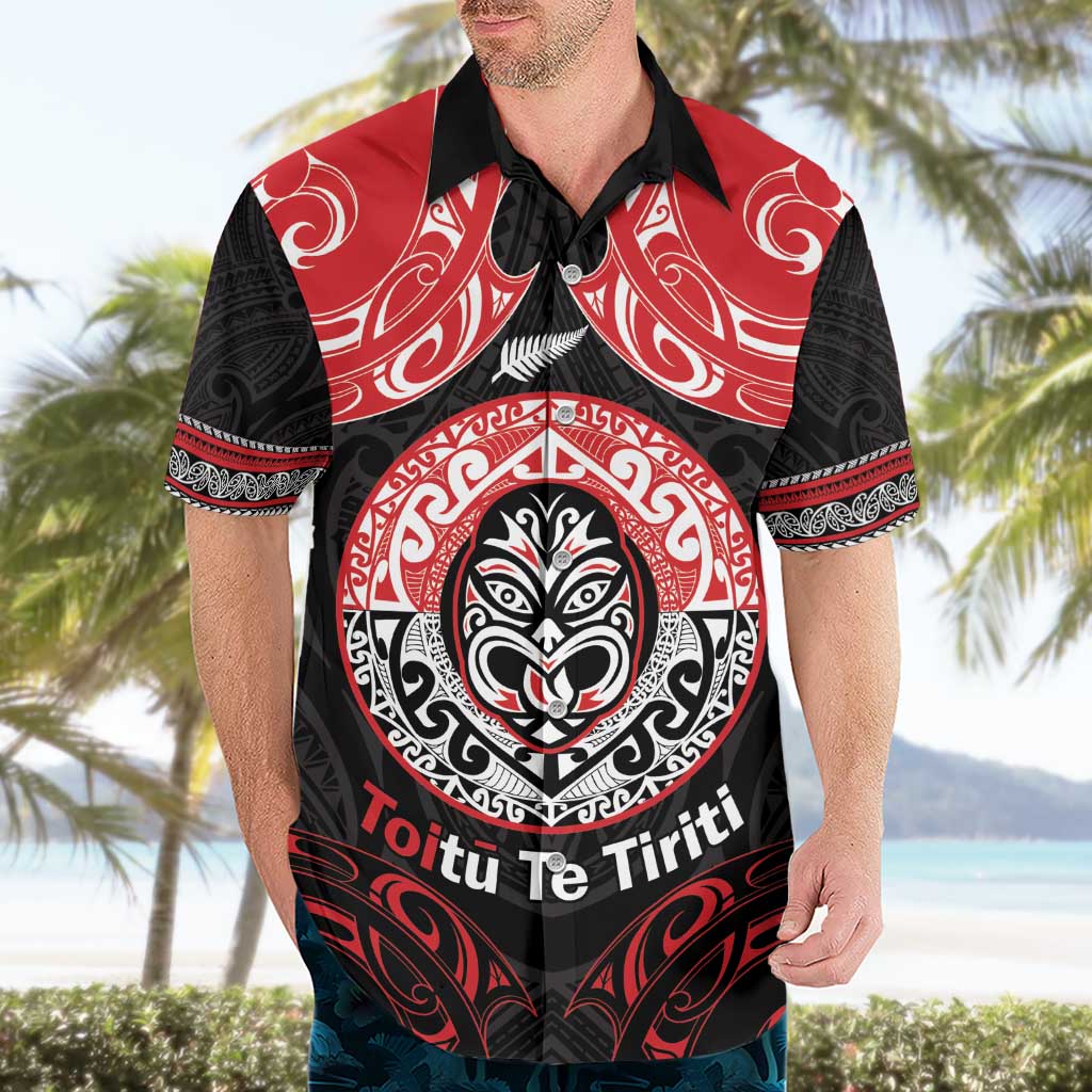 Aotearoa Toitu Te Tiriti Hawaiian Shirt Haka Tiki Honour The Treaty LT14 - Polynesian Pride