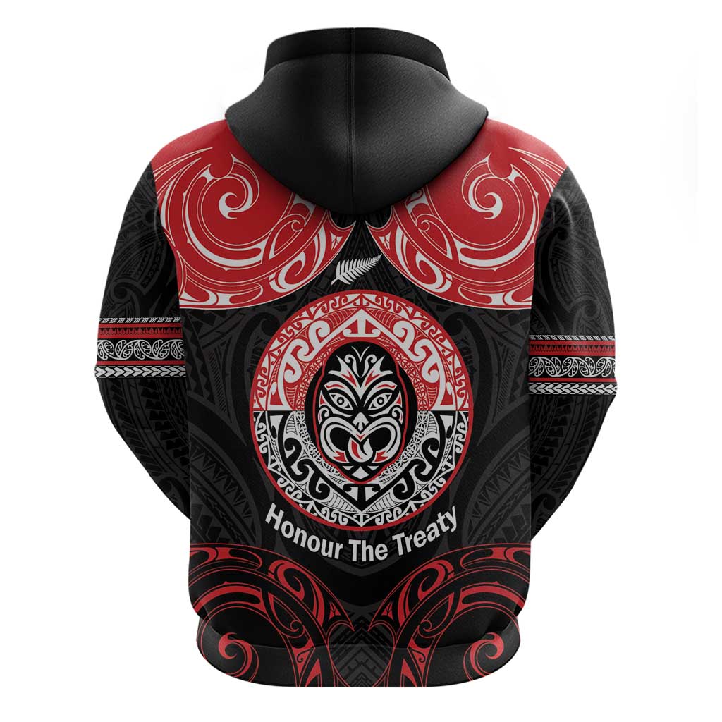 Aotearoa Toitu Te Tiriti Hoodie Haka Tiki Honour The Treaty LT14 - Polynesian Pride