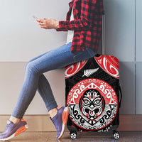 Aotearoa Toitu Te Tiriti Luggage Cover Haka Tiki Honour The Treaty LT14 - Polynesian Pride