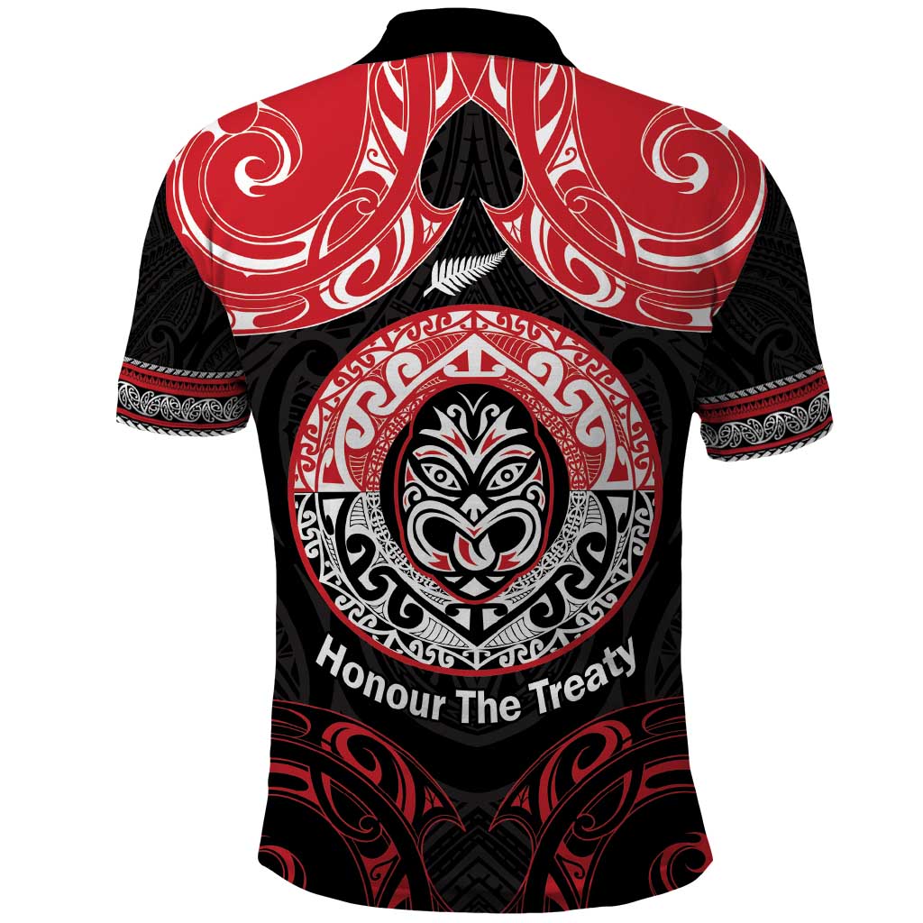 Aotearoa Toitu Te Tiriti Polo Shirt Haka Tiki Honour The Treaty LT14 - Polynesian Pride