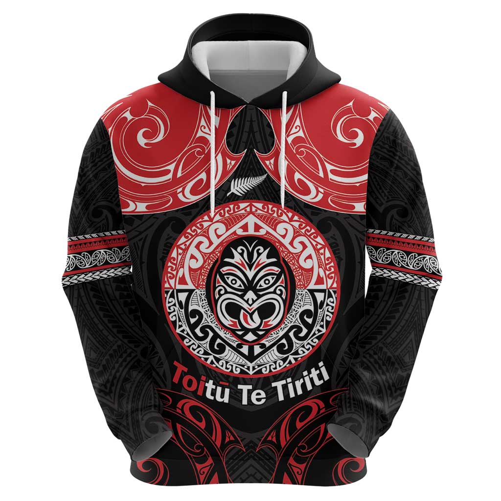 Aotearoa Toitu Te Tiriti Zip Hoodie Haka Tiki Honour The Treaty LT14 - Polynesian Pride
