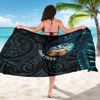 Personalized New Zealand Darts Beer Sarong Paua Shell Aotearoa Maori Tattoo LT14 - Polynesian Pride
