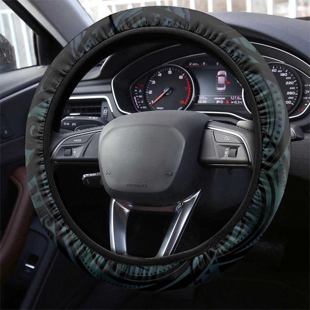 New Zealand Darts Beer Steering Wheel Cover Paua Shell Aotearoa Maori Tattoo - Polynesian Pride