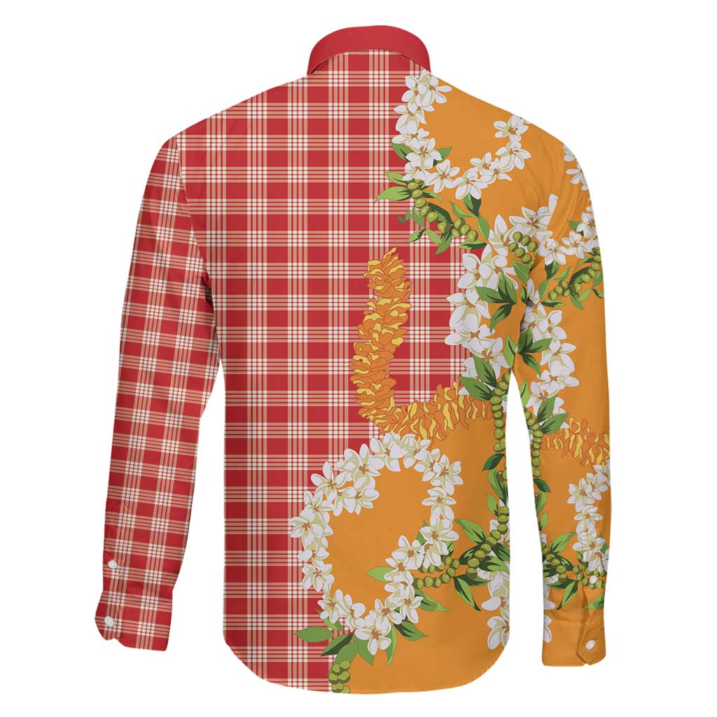 Prince Kuhio Aloha Hawaii Family Matching Off Shoulder Maxi Dress and Hawaiian Shirt Plumeria Ilima Lei Palaka Motifs LT14 - Polynesian Pride