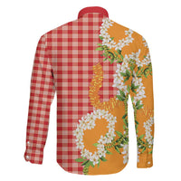 Prince Kuhio Aloha Hawaii Family Matching Summer Maxi Dress and Hawaiian Shirt Plumeria Ilima Lei Palaka Motifs LT14 - Polynesian Pride
