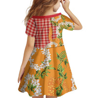 Prince Kuhio Aloha Hawaii Family Matching Tank Maxi Dress and Hawaiian Shirt Plumeria Ilima Lei Palaka Motifs LT14 - Polynesian Pride