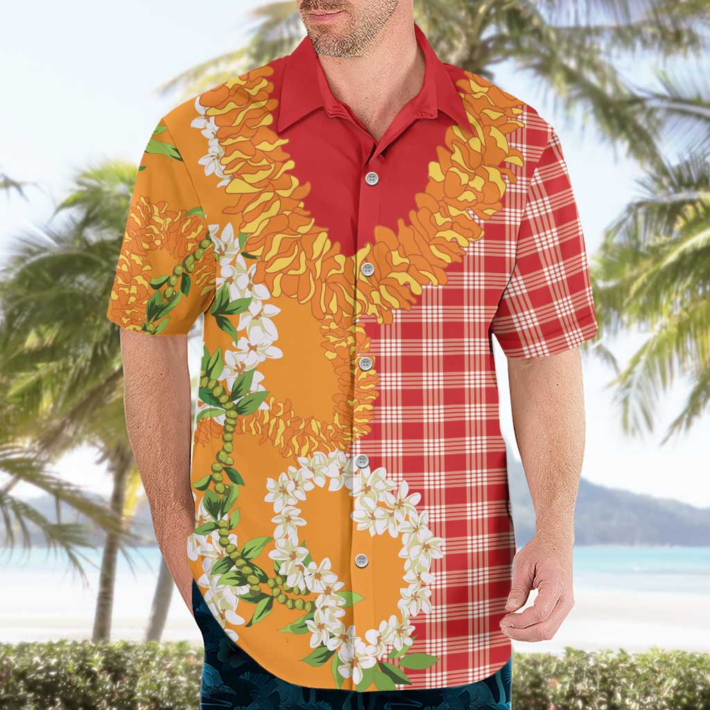Prince Kuhio Aloha Hawaii Hawaiian Shirt Plumeria Ilima Lei Palaka Motifs LT14 - Polynesian Pride