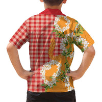 Prince Kuhio Aloha Hawaii Hawaiian Shirt Plumeria Ilima Lei Palaka Motifs LT14 - Polynesian Pride