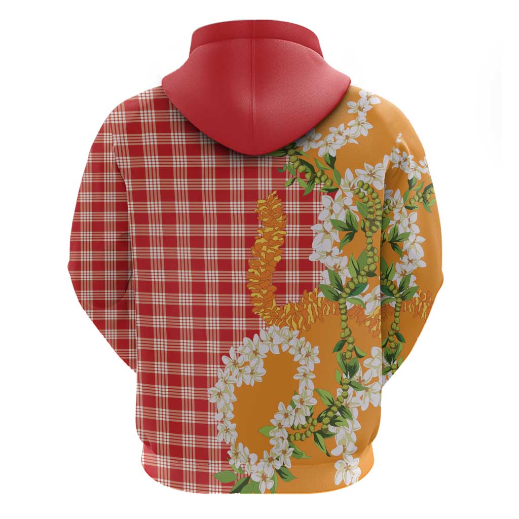 Prince Kuhio Aloha Hawaii Hoodie Plumeria Ilima Lei Palaka Motifs LT14 - Polynesian Pride