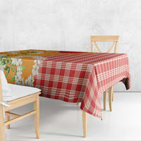Prince Kuhio Aloha Hawaii Tablecloth Plumeria Ilima Lei Palaka Motifs LT14 - Polynesian Pride