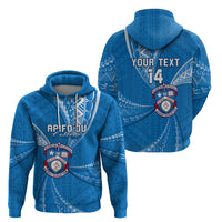 Custom Tonga Apifoou College Tonga Hoodien Ngatu Pattern LT14 - Polynesian Pride