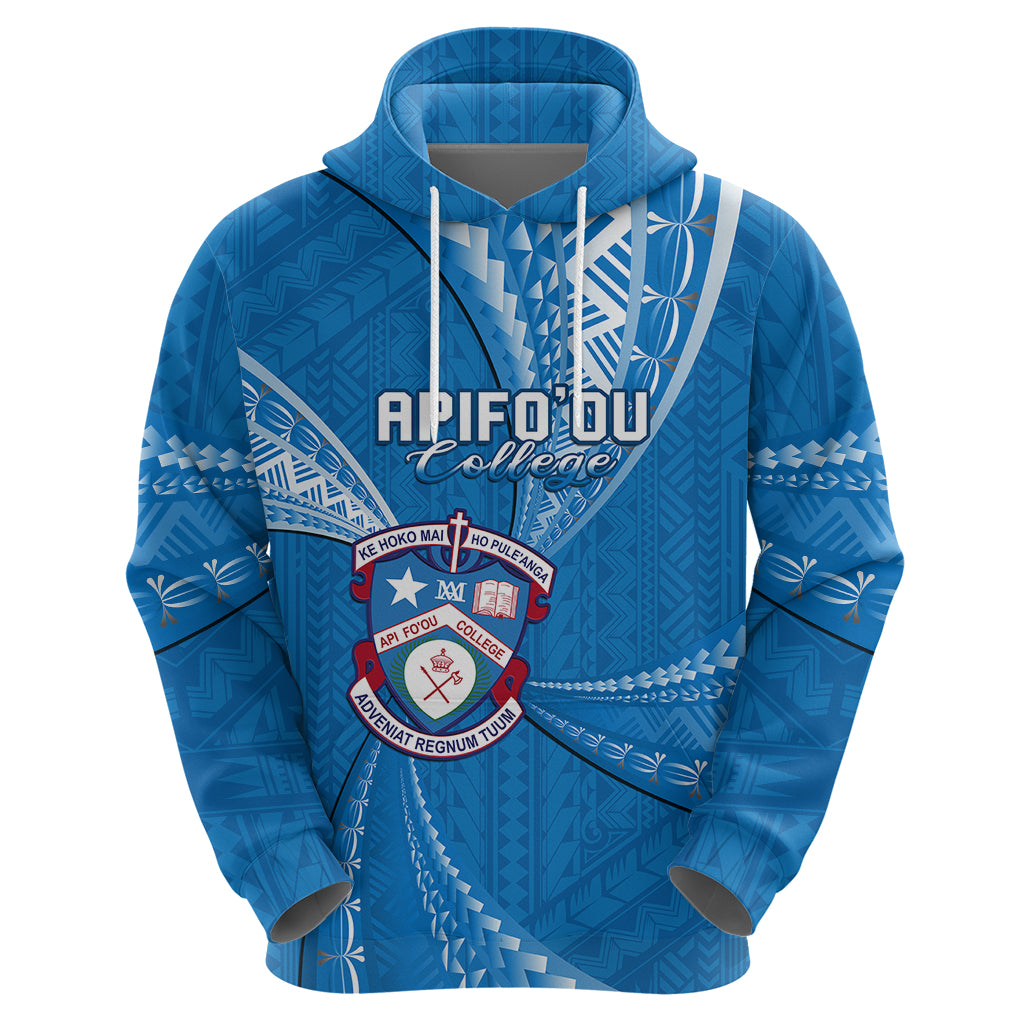 Custom Tonga Apifoou College Hoodie Class of Year Tongan Ngatu Pattern LT14 - Polynesian Pride