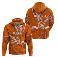Custom Tonga Tailulu College Hoodie Tongan Ngatu Pattern LT14 - Polynesian Pride