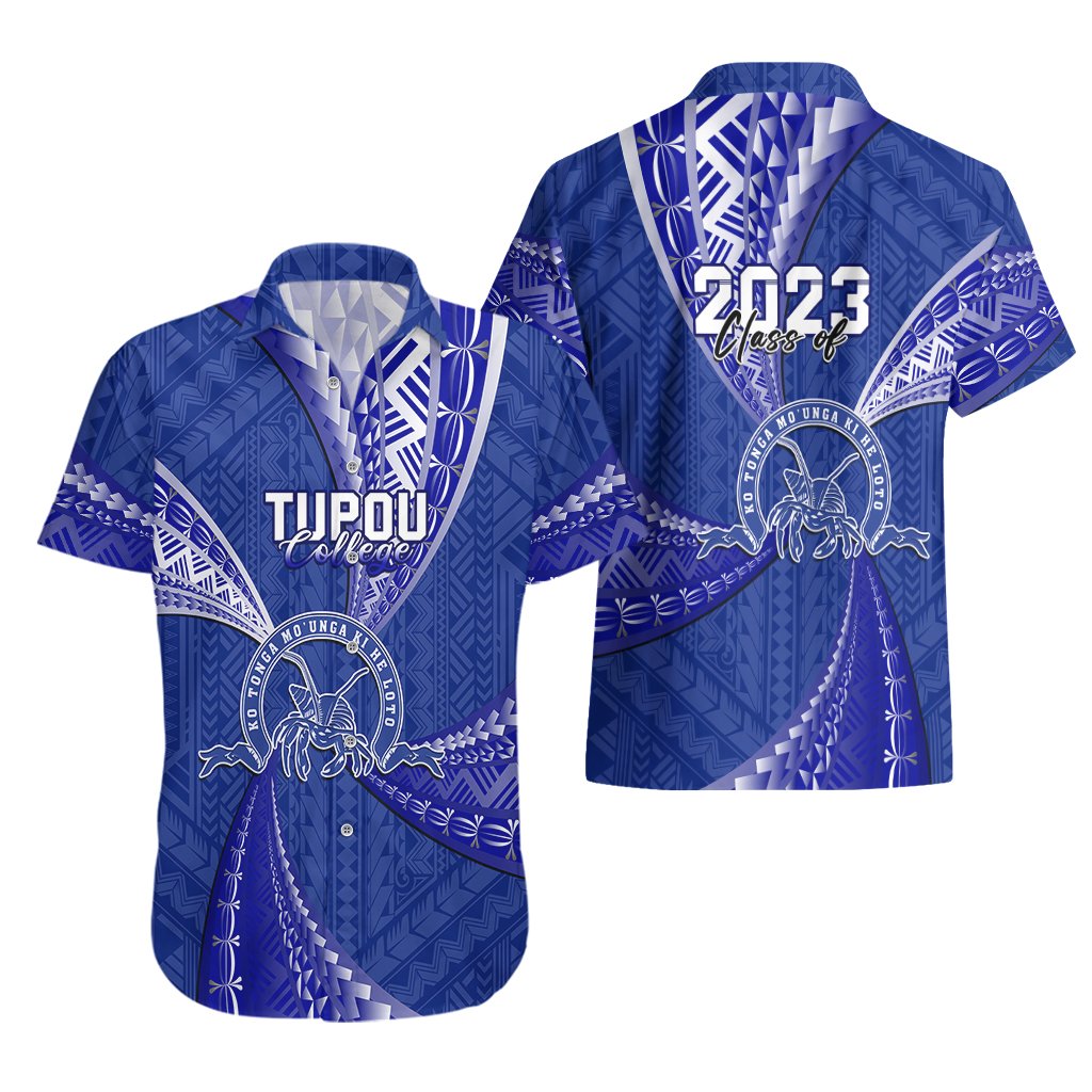 Personalised Tonga Tupou College Hawaiian Shirt Class Of Year Tongan Ngatu Pattern LT14 - Polynesian Pride