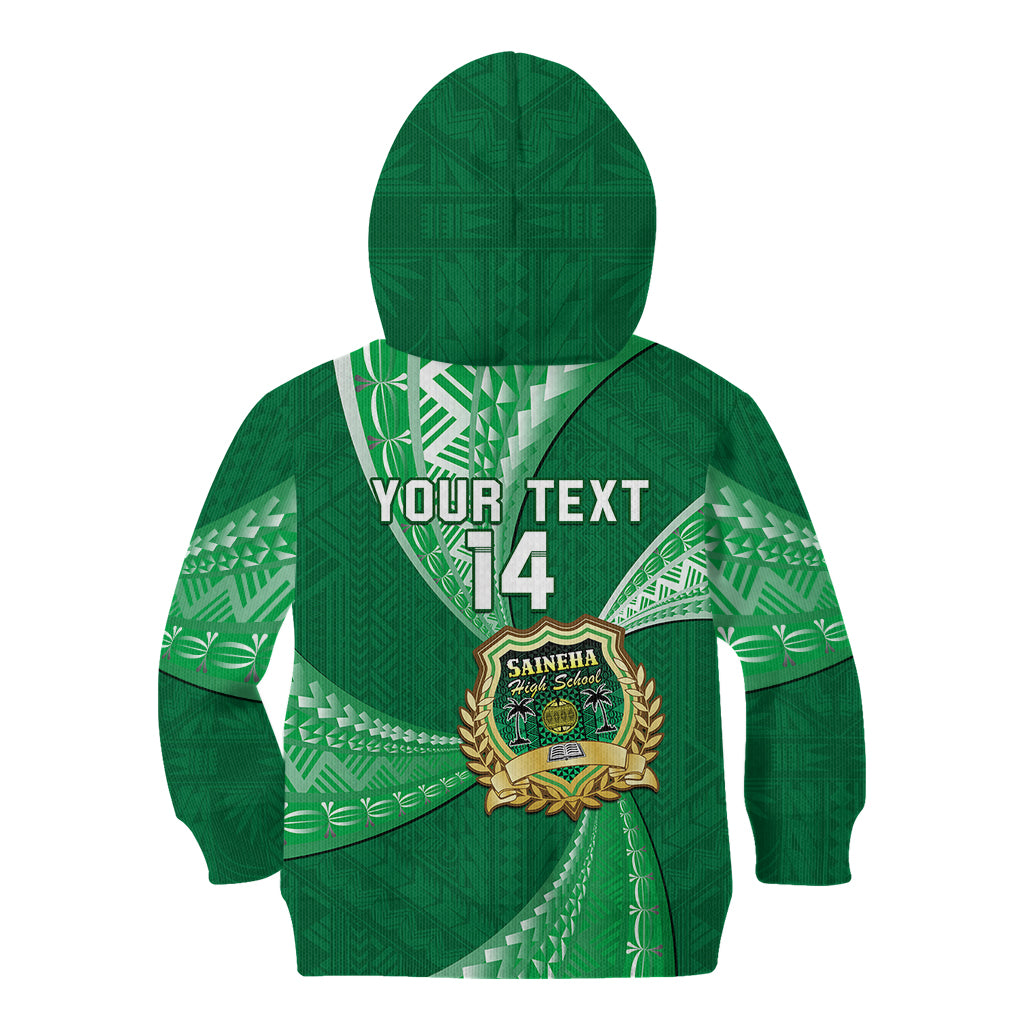 Personalised Tonga Saineha High School Kid Hoodie Tongan Ngatu Pattern LT14 - Polynesian Pride