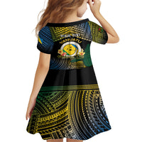 Personalised Malampa Day Family Matching Off Shoulder Maxi Dress and Hawaiian Shirt Vanuatu Provinces Polynesian Pattern LT14 - Polynesian Pride
