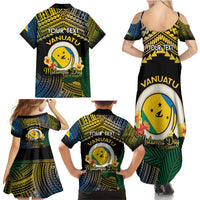 Personalised Malampa Day Family Matching Summer Maxi Dress and Hawaiian Shirt Vanuatu Provinces Polynesian Pattern LT14 - Polynesian Pride