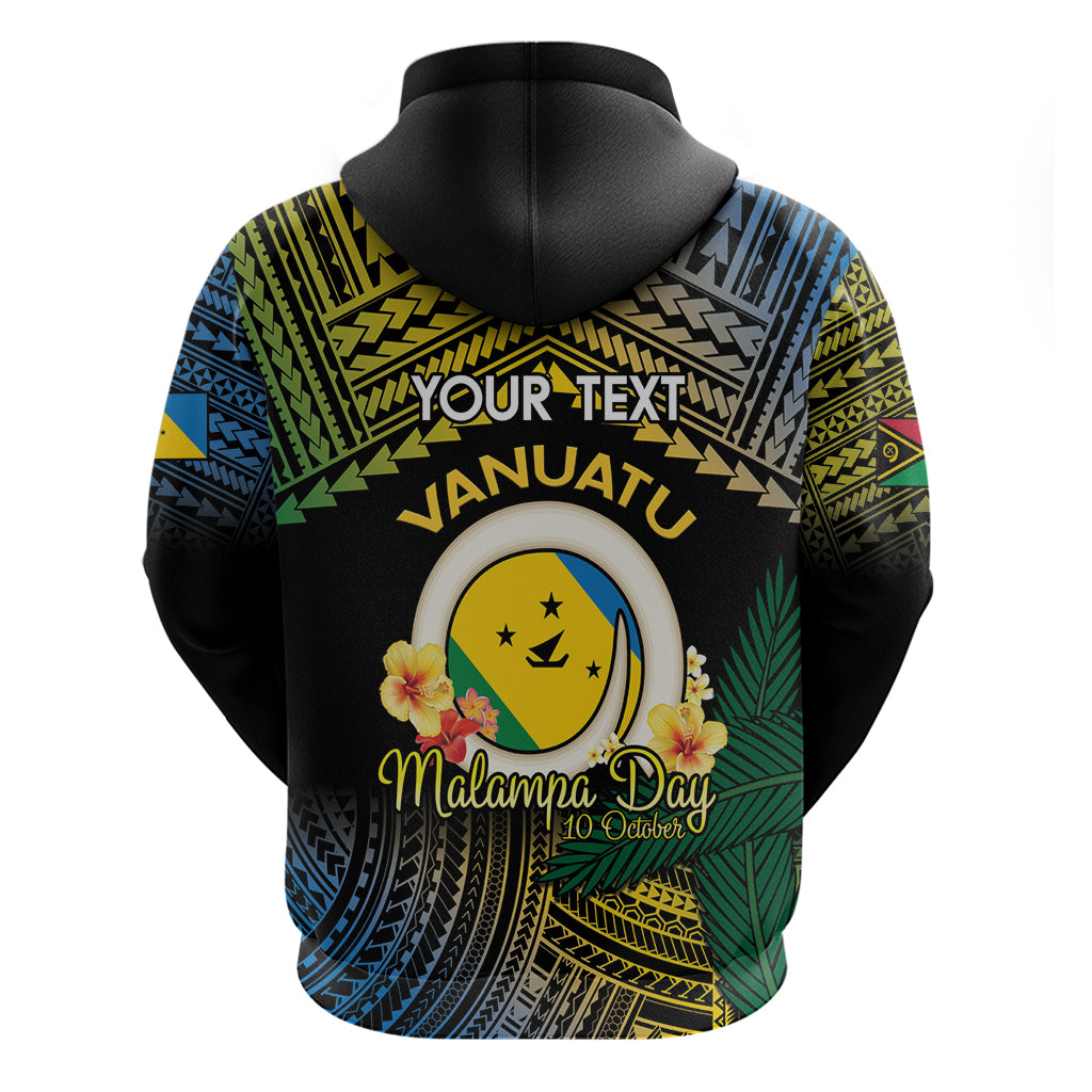 Personalised Malampa Day Hoodie Vanuatu Provinces Polynesian Pattern