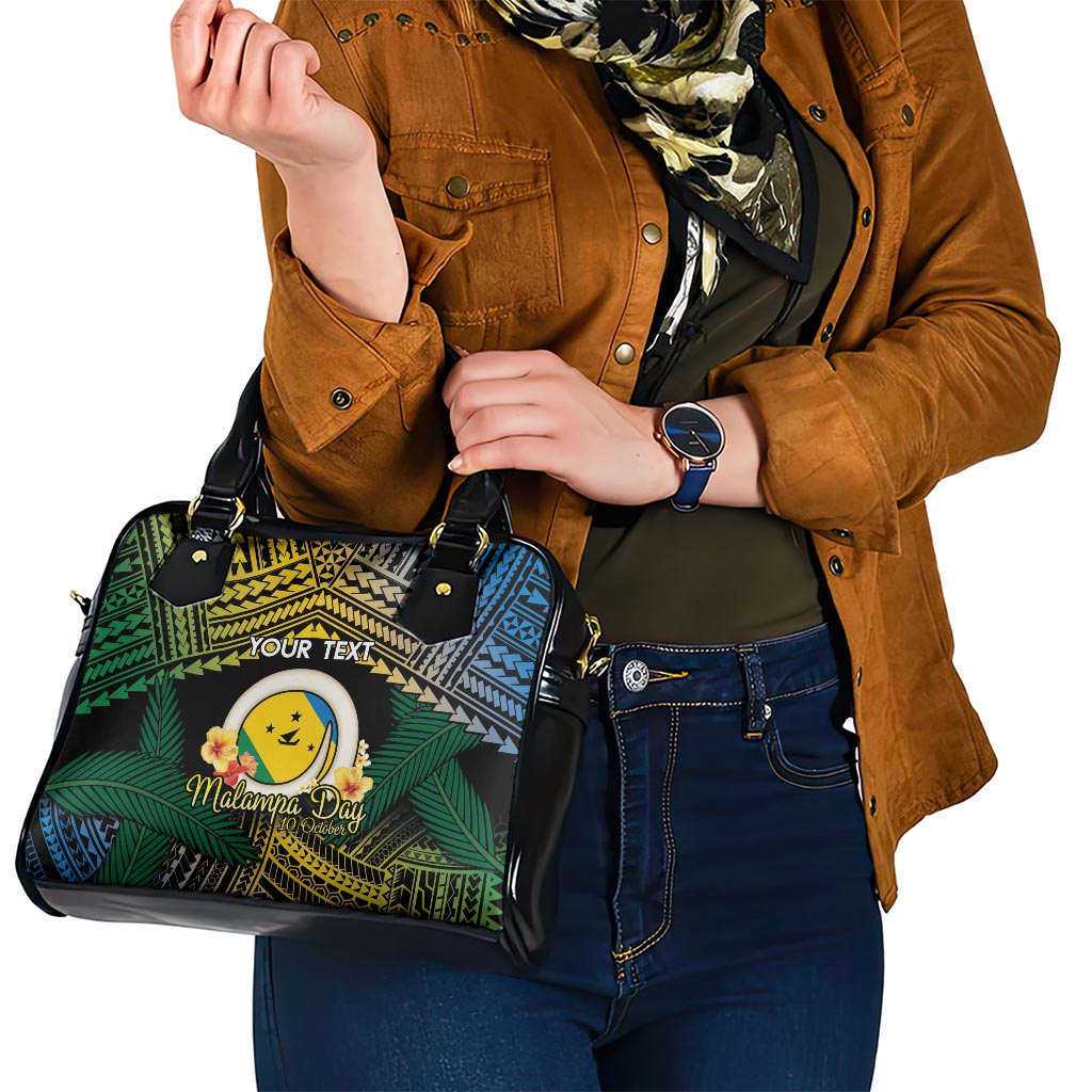 Personalised Malampa Day Shoulder Handbag Vanuatu Provinces Polynesian Pattern