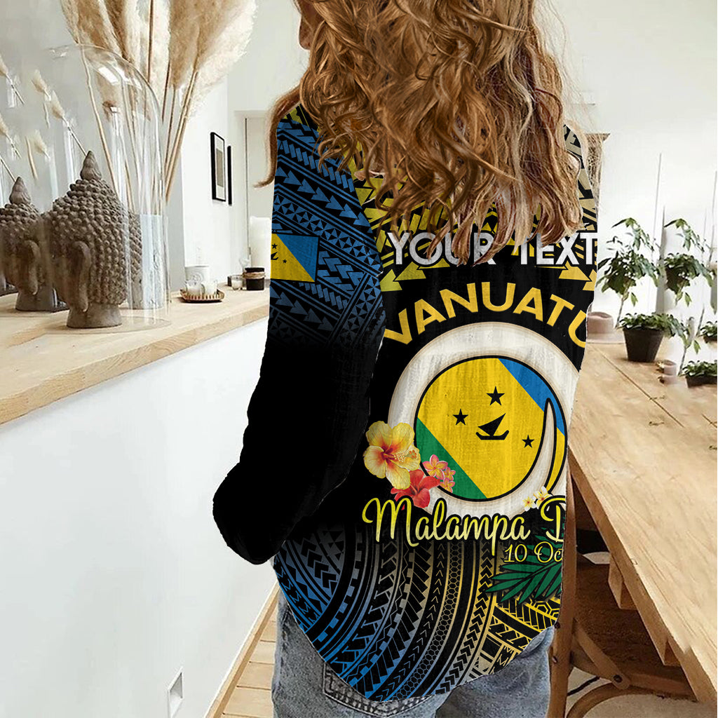 Personalised Malampa Day Women Casual Shirt Vanuatu Provinces Polynesian Pattern LT14 - Polynesian Pride