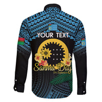 Personalised Sanma Day Family Matching Short Sleeve Bodycon Dress and Hawaiian Shirt Vanuatu Provinces Polynesian Pattern LT14 - Polynesian Pride