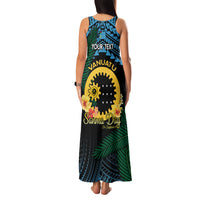 Personalised Sanma Day Family Matching Tank Maxi Dress and Hawaiian Shirt Vanuatu Provinces Polynesian Pattern LT14 - Polynesian Pride