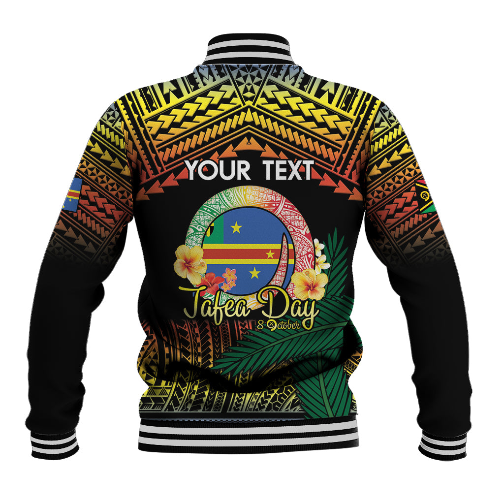 Personalised Tafea Day Baseball Jacket Vanuatu Provinces Polynesian Pattern